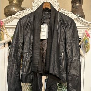 NWT Zara leather jacket